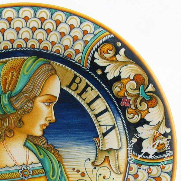 Brush strokes must be visible on an authentic Italian ceramic piece