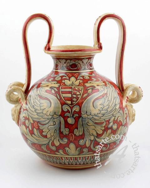 Italian vase by Ceramiche Magnanelli (Gubbio)