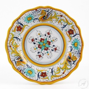 Raffaellesco dinner plate with scallop rim