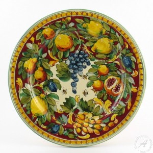 Toscana Rosso round platter