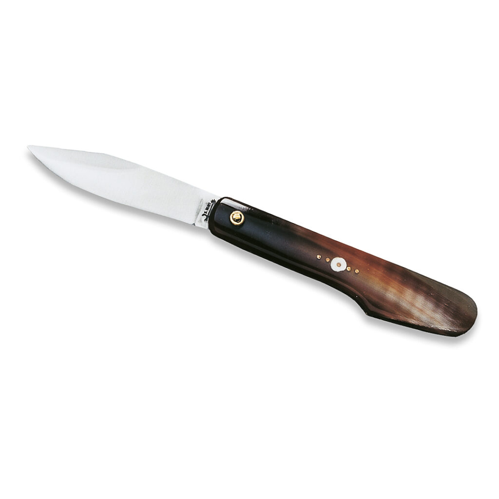 Castrino Italian Pocket Knife With Ox Horn Handle by Berti
