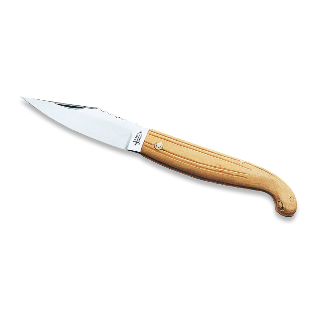 Maremmano Italian Pocket Knife With Boxwood Handle by Berti and Consigli