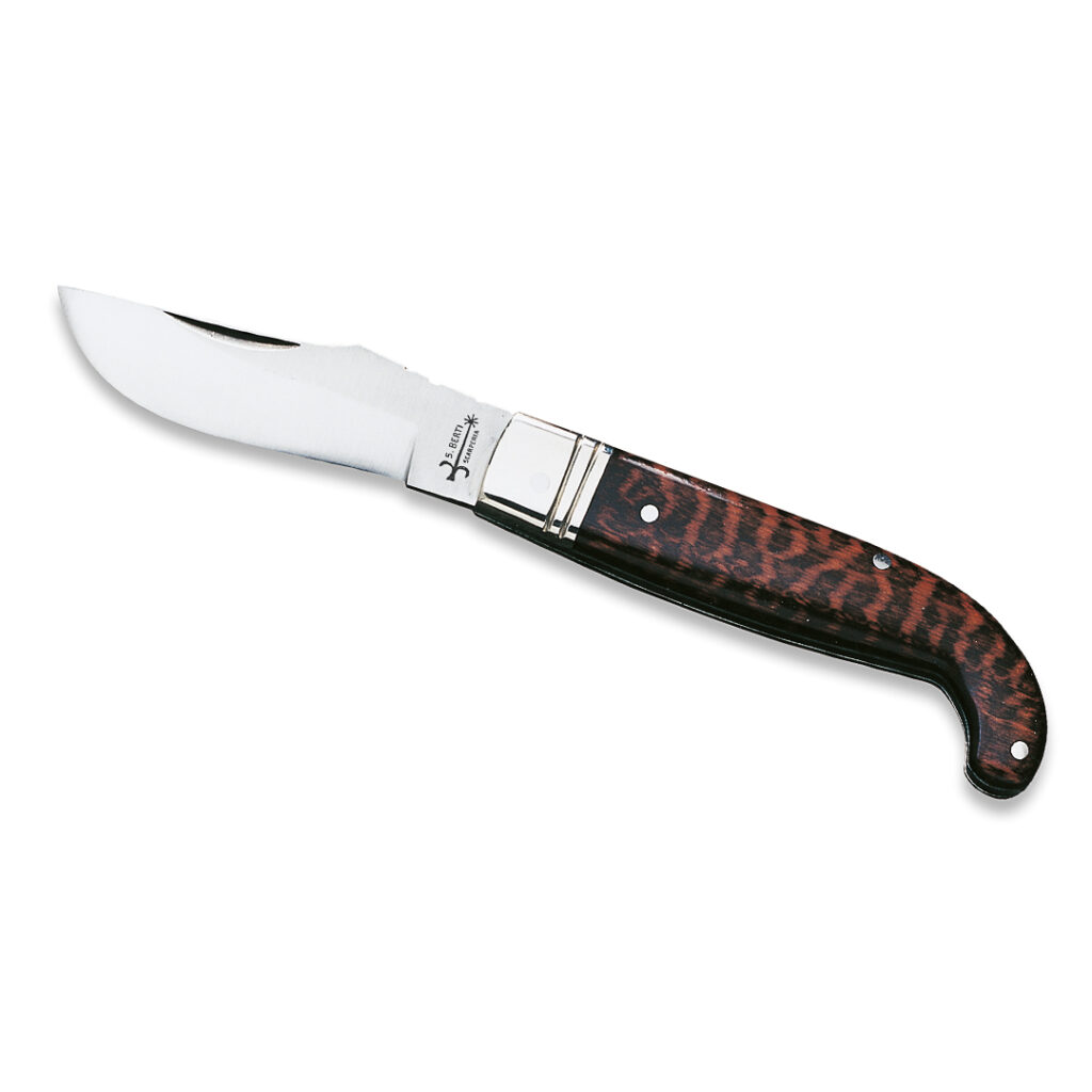 Zuava Italian Pocket Knife With Snakewood Handle by Berti and Consigli