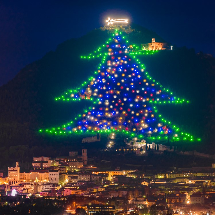 Credits: Istock
The image features the iconic Gubbio Christmas Tree